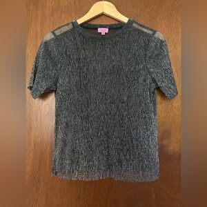 FRANCESCAS Mesh Black Top